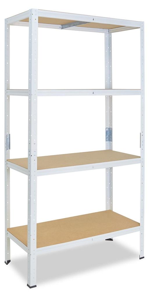 shelfplaza HOME 200x75x40 cm scaffale pesante in bianco con Immagine del prodotto 