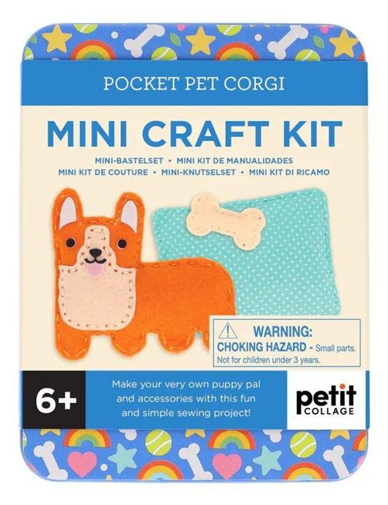 Petit Collage Mini-Stickset Corgi