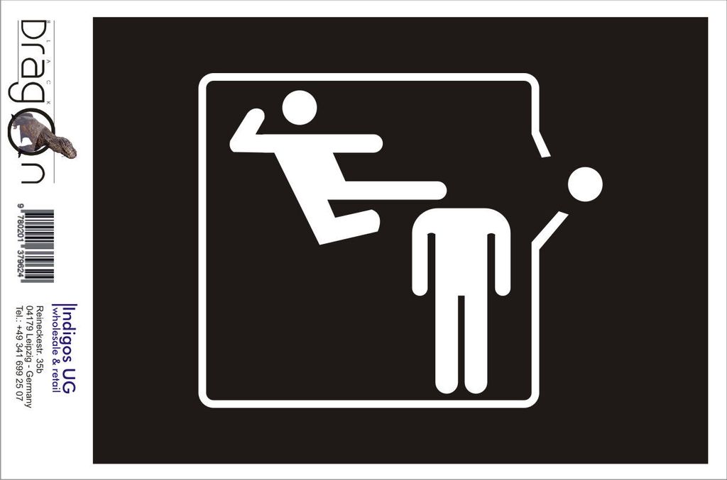 Aufkleber / Autoaufkleber - JDM / Die cut / Auto / OEM - Karate Kick 150x120mm silber - Heckscheibe / Heckscheibenaufkleber