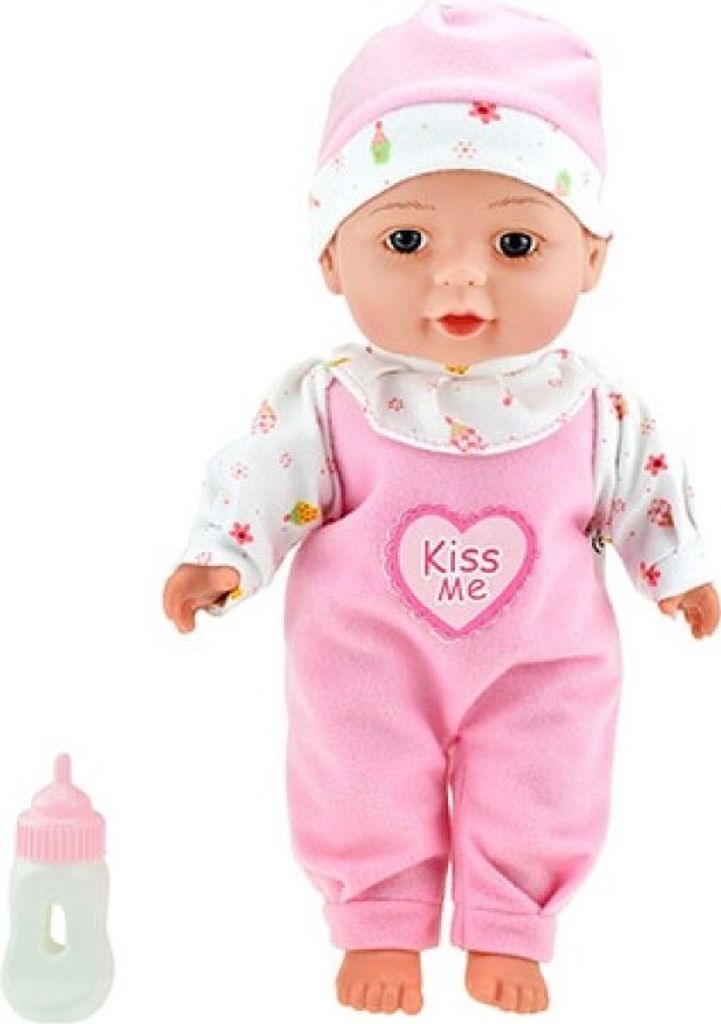 CUTE BABY 02024A - Baby-Puppe rosa, Babypuppe klein mit Produktbild 