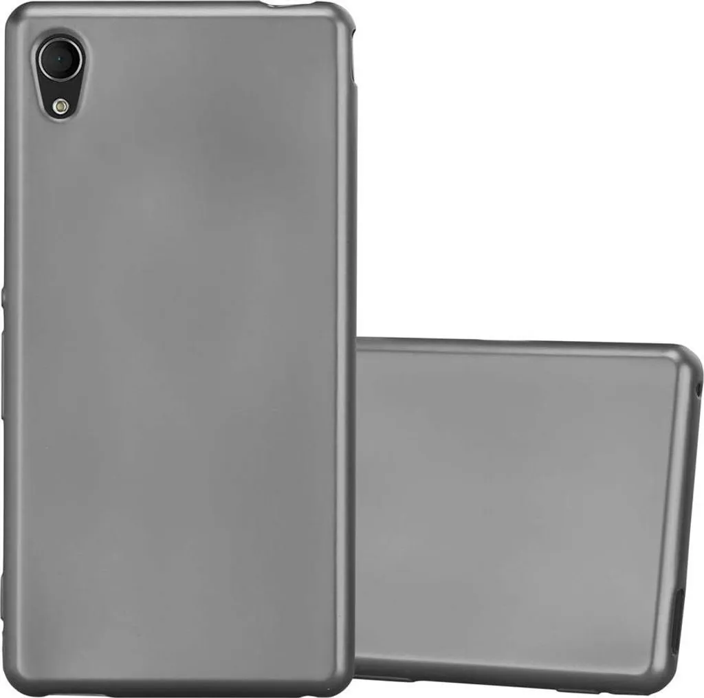 Cadorabo custodia protettiva per Sony Xperia M4 AQUA cover in grigio Custodia per cellulare Custodia in silicone TPU Cover Case