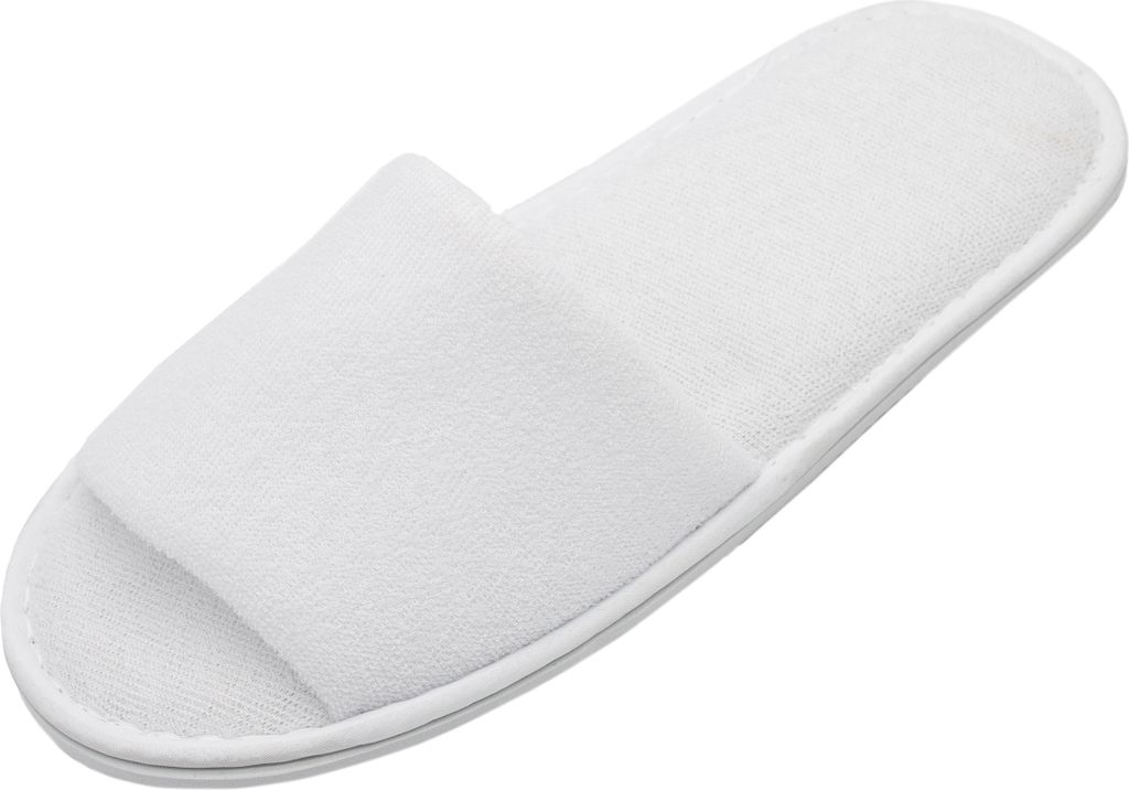 10er Set Frottierslipper offen, Universalgröße, weiß Produktbild 