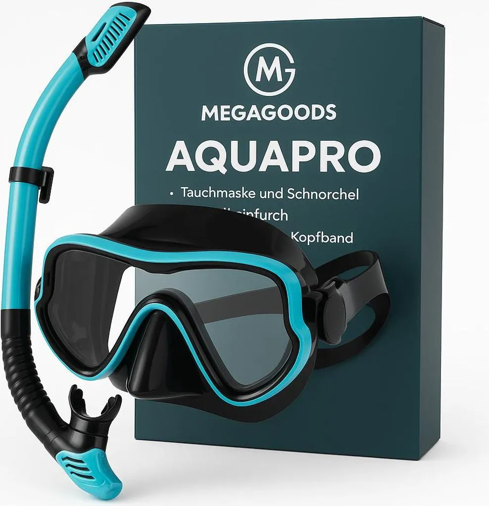 Kit Masque et Tuba Adulte en Verre Trempé Professionnel - Modèle Triton