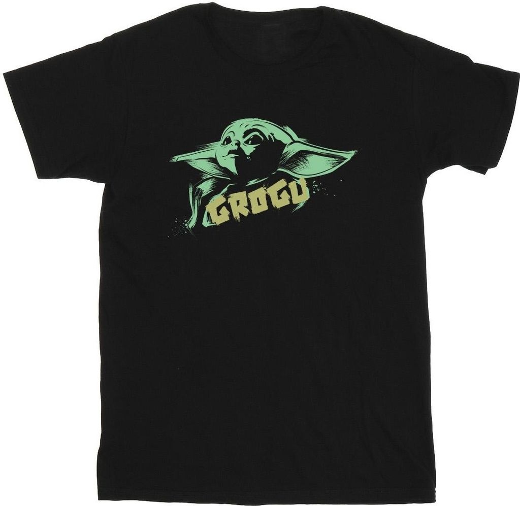 Star Wars - "The Mandalorian The Child" T-Shirt für Herren BI47366 (L) (Schwarz)