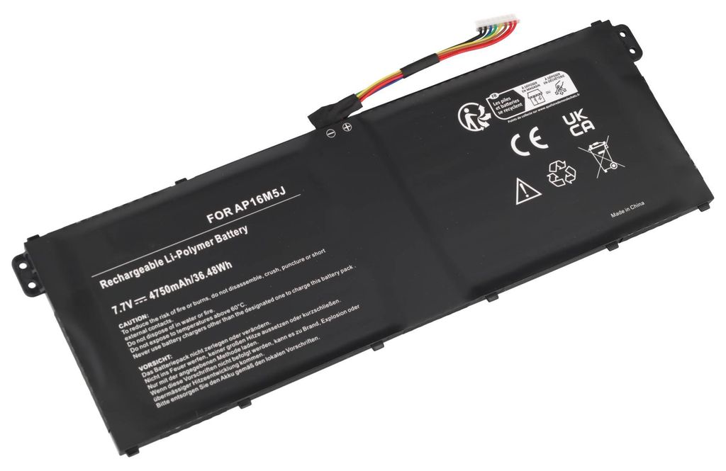Akku passend für Acer Aspire 3 A315-21 / AP16M5J Li-Polymer 7,7V 4750mAh