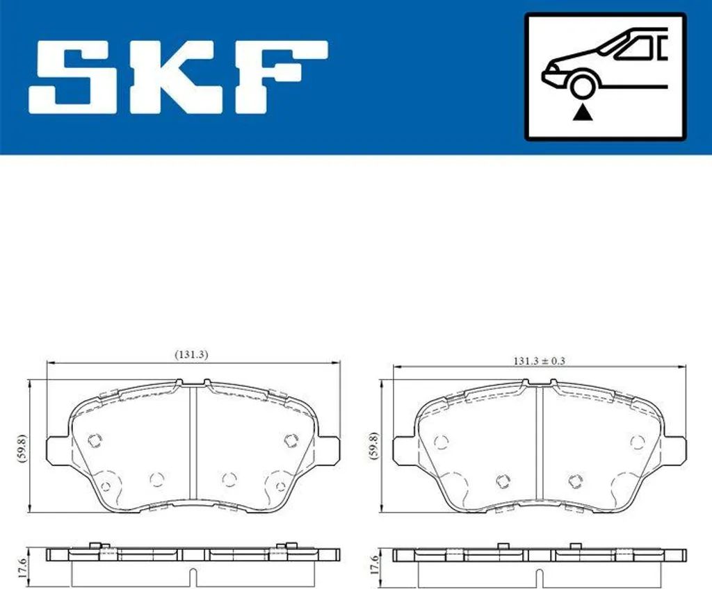 Éliminez les bruits de freinage avec les plaquettes SKF VKBP 80202 Ford