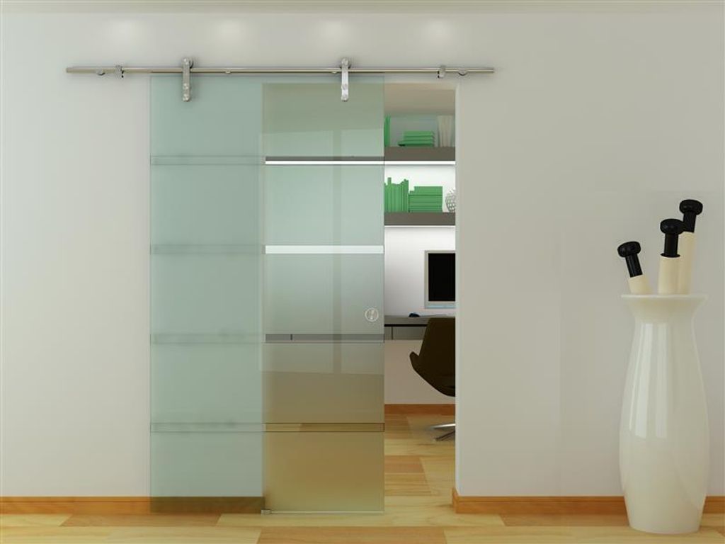 BuyLando 775x2025 mm Glasschiebetür Zimmertür 01 Produktbild 