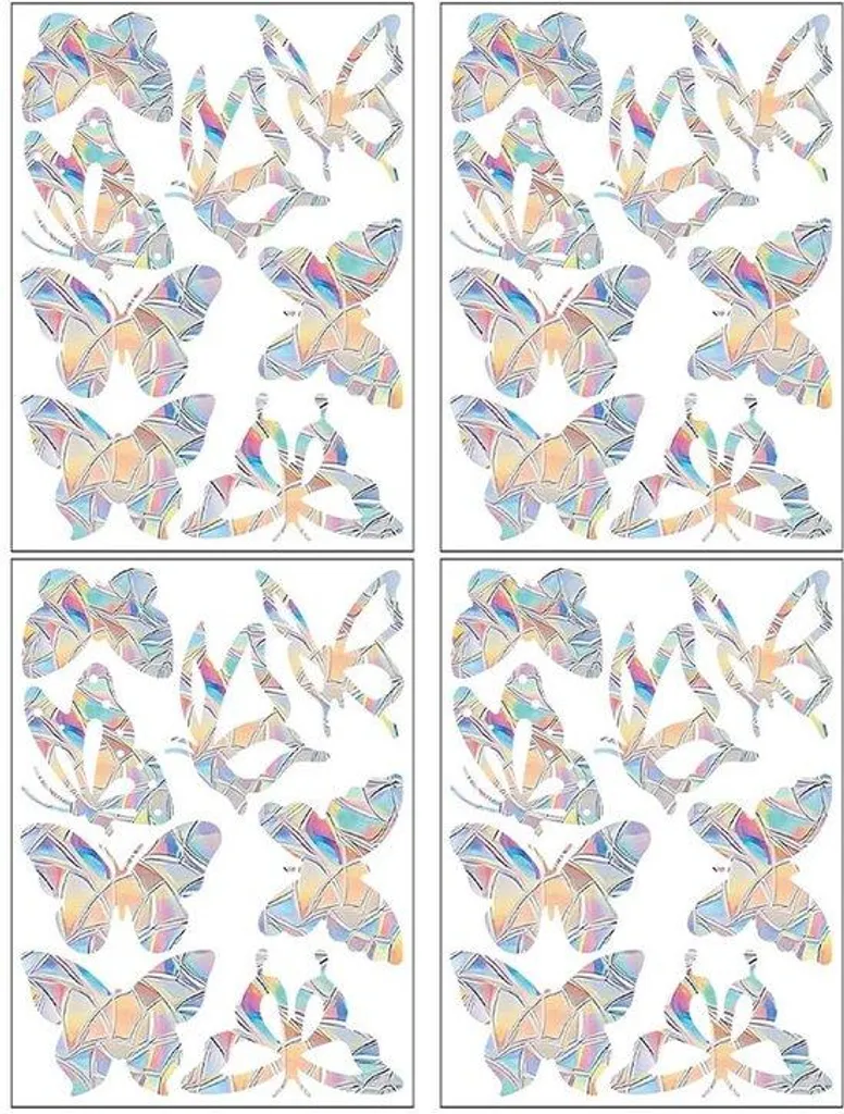 Protection Oiseaux pour Fenêtre - Sticker Anti-Collision Repositionnable