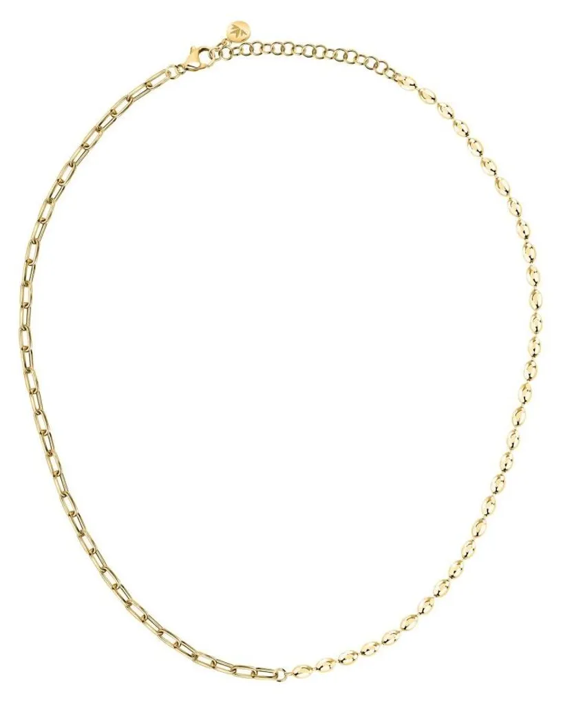 Collier élégant femme acier pour tenue de soirée Intrecci SAZC08