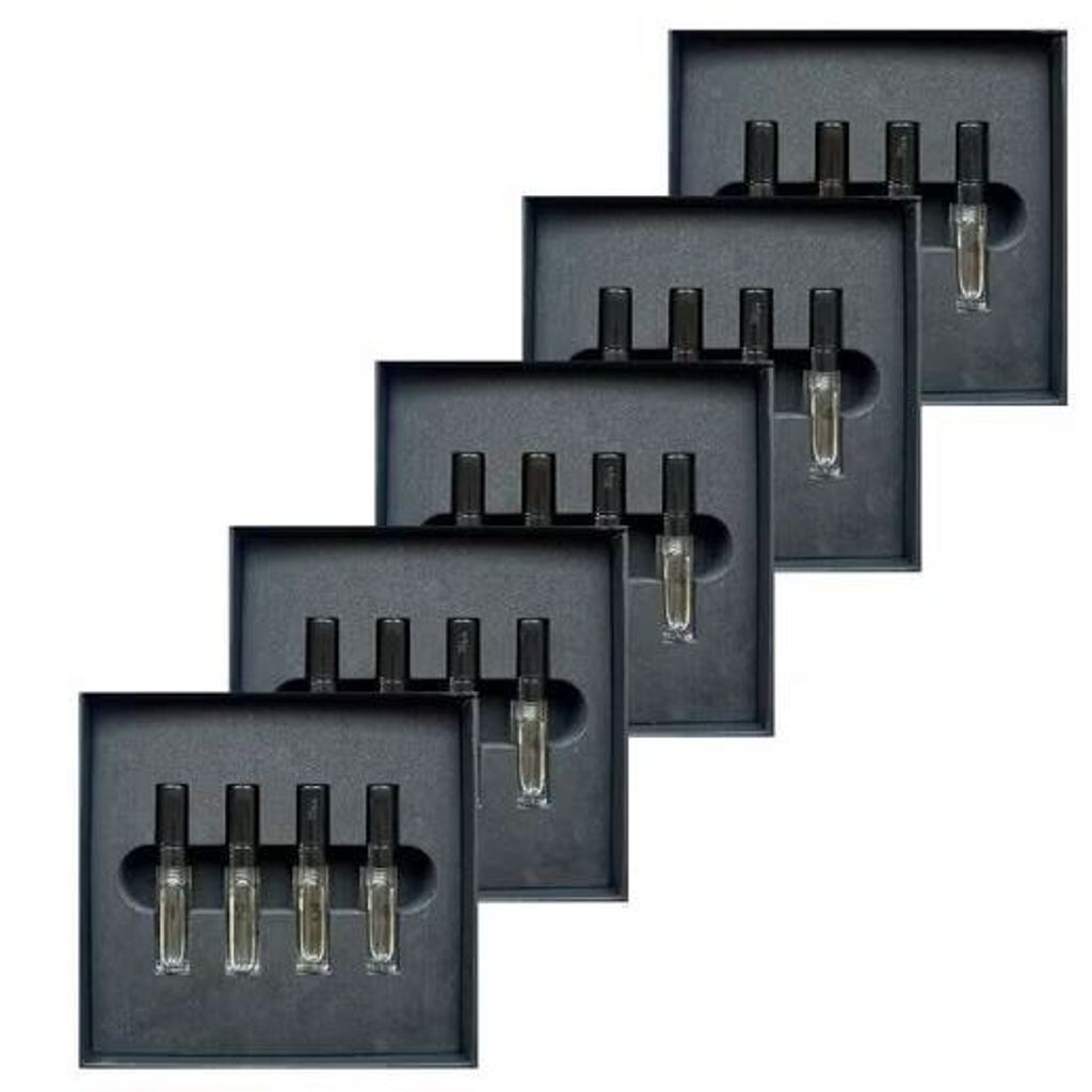 5 x GAMMON Black Notes Parfum Explorer-Set (4x2 ml), das Parfum Set mit allen 4 Black Notes Männer Düften, Parfum für Herren mit 20% Parfum-Öl