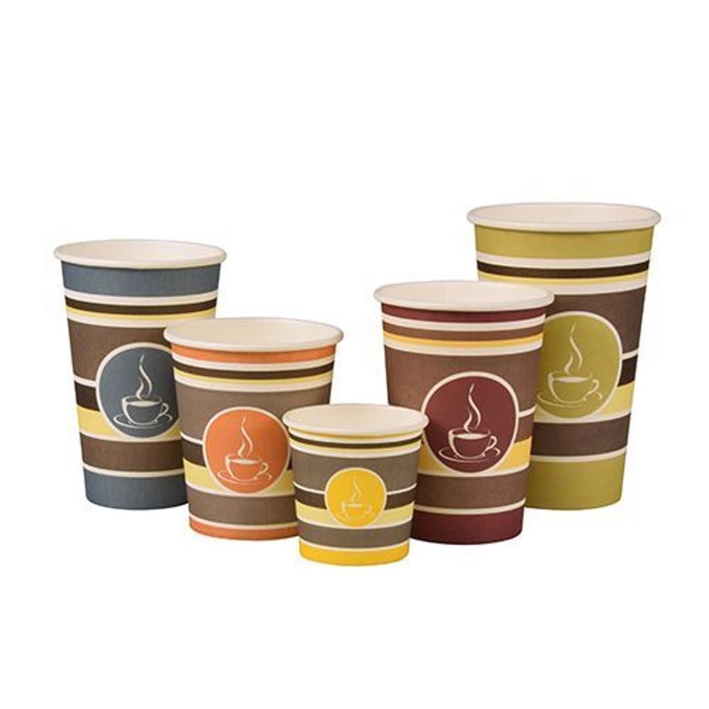 1000 tradingbay24 Trinkbecher, Pappe To Go 0,25 l Ø 8 cm, 11 cm tbU90134 Pappbecher Kaffeebecher