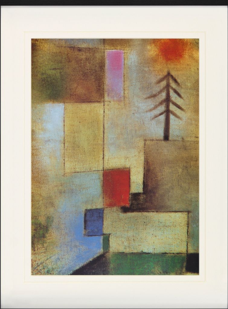 Paul Klee Gerahmtes Bild Mit Edlem Passepartout | Wand-Bilder | Im Bilderrahmen - Kleines Tannenbild, 1922 (80 x 60 cm)