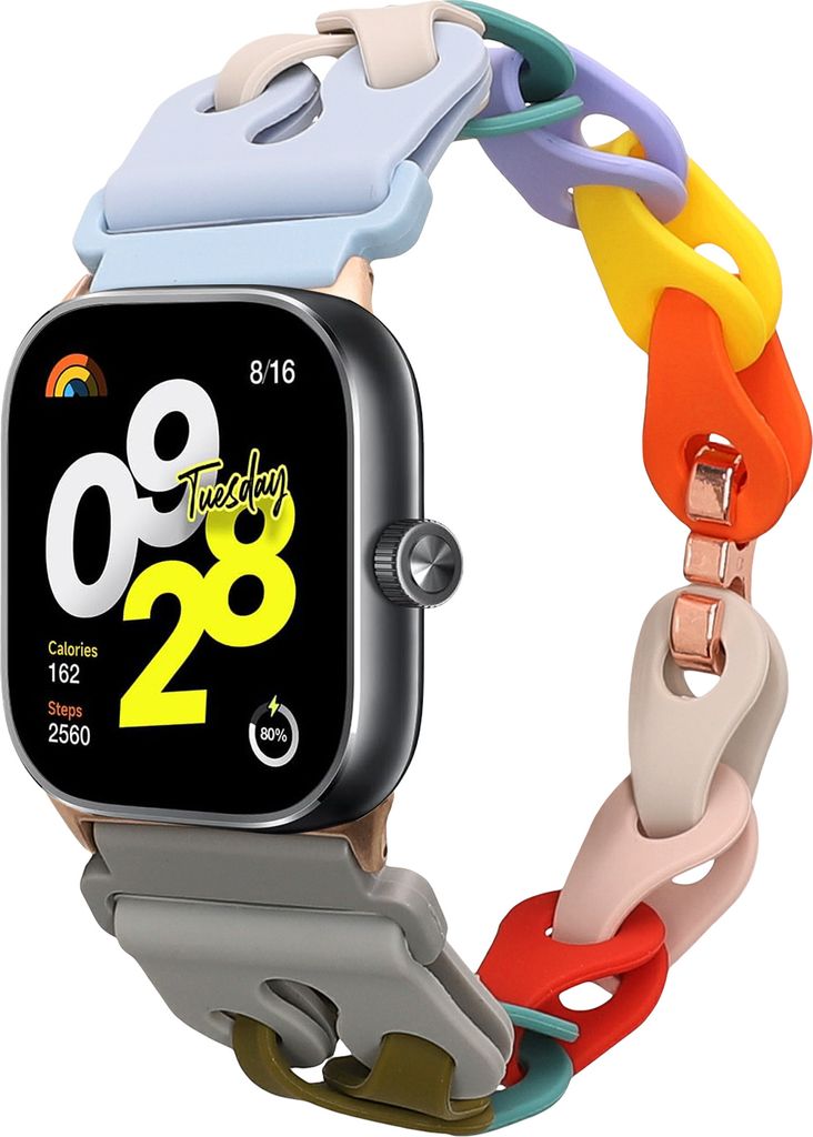 kwmobile Ersatzarmband kompatibel mit Xiaomi Smart Band 8 Pro / Band 9 Pro / Redmi Watch 5 / Redmi Watch 4 Armband - Silikon Band für Fitnesstrack...