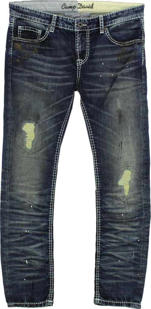 27200Z Camp David, Cape Town, Herren Jeans Hose, Stretchdenim, dark used vintage, W 33