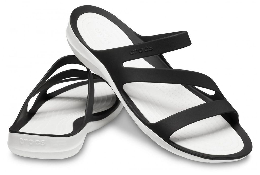 Crocs Swiftwater Sandalen Damen black/white black/white Produktbild 