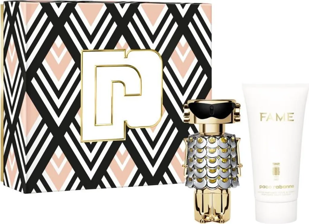 Coffret Parfum Femme Fame Paco Rabanne avec Eau de Parfum et Lait Corps