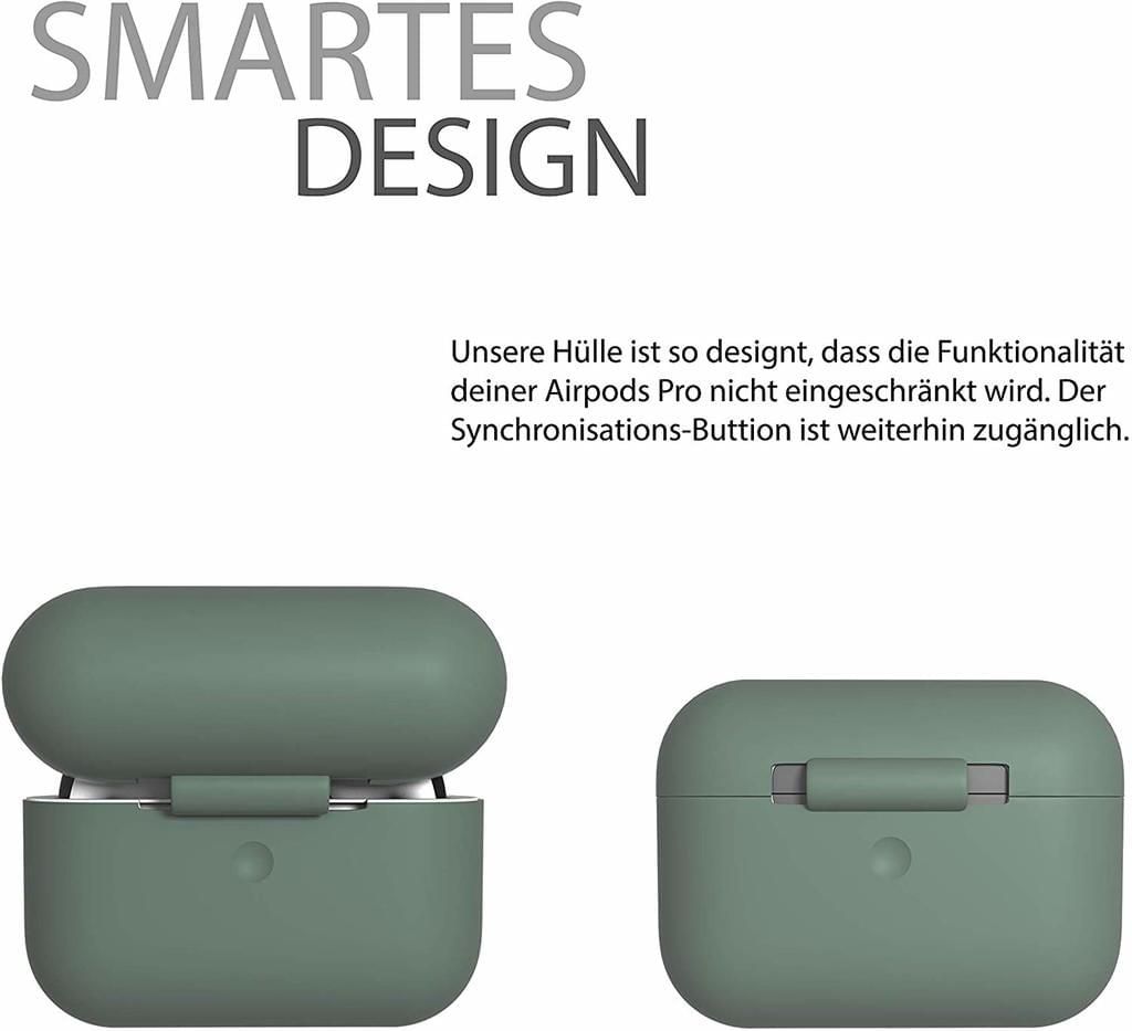 CoverKingz Silikon-Hülle Für AirPods Pro – Schützt, Rutschfest & Mit Karabiner