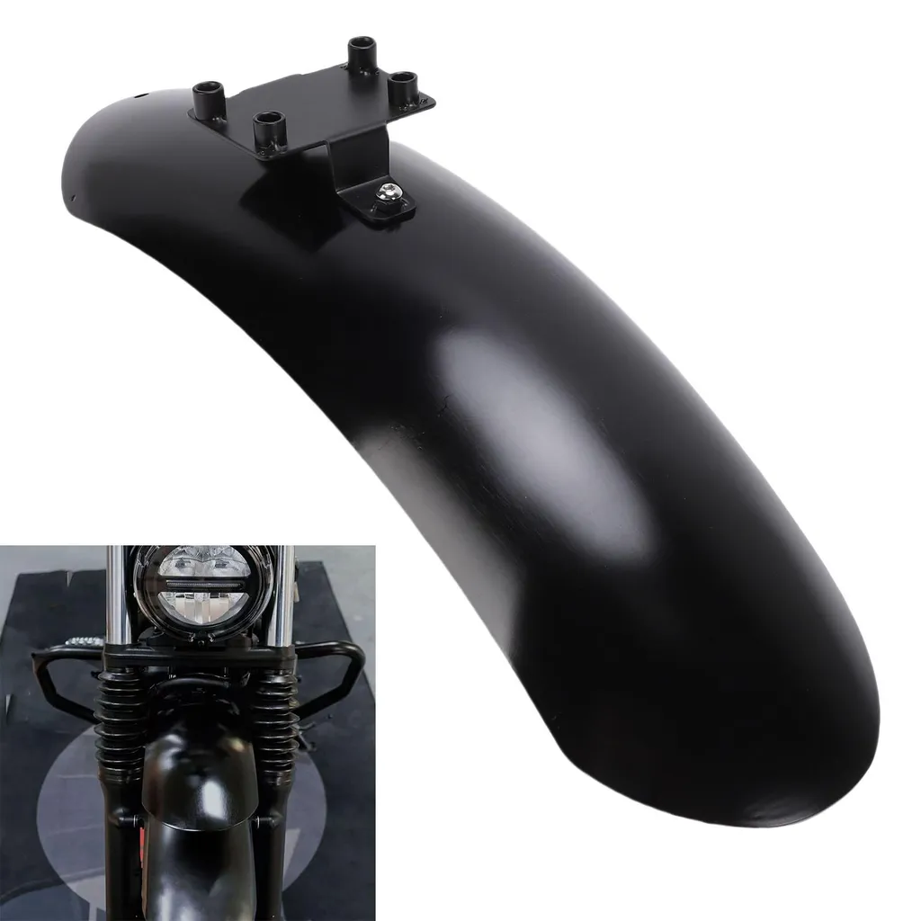 Bavette moto avant surélevée en alliage d'aluminium noir Honda SCL500 - 12