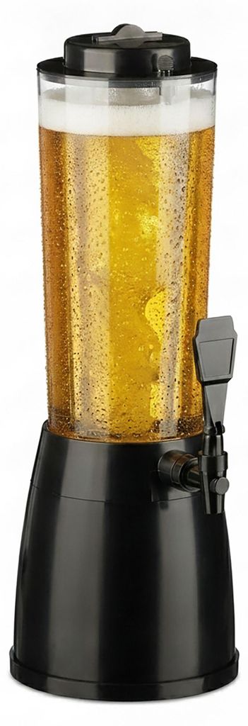 Relaxdays Pivní věž s výčepním kohoutkem, 2,5 l, chlazený Obrázek produktu 