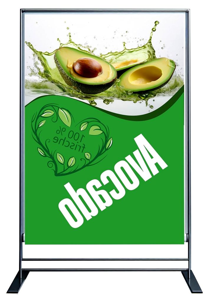 Plakatständer Plane A1 Avocado
