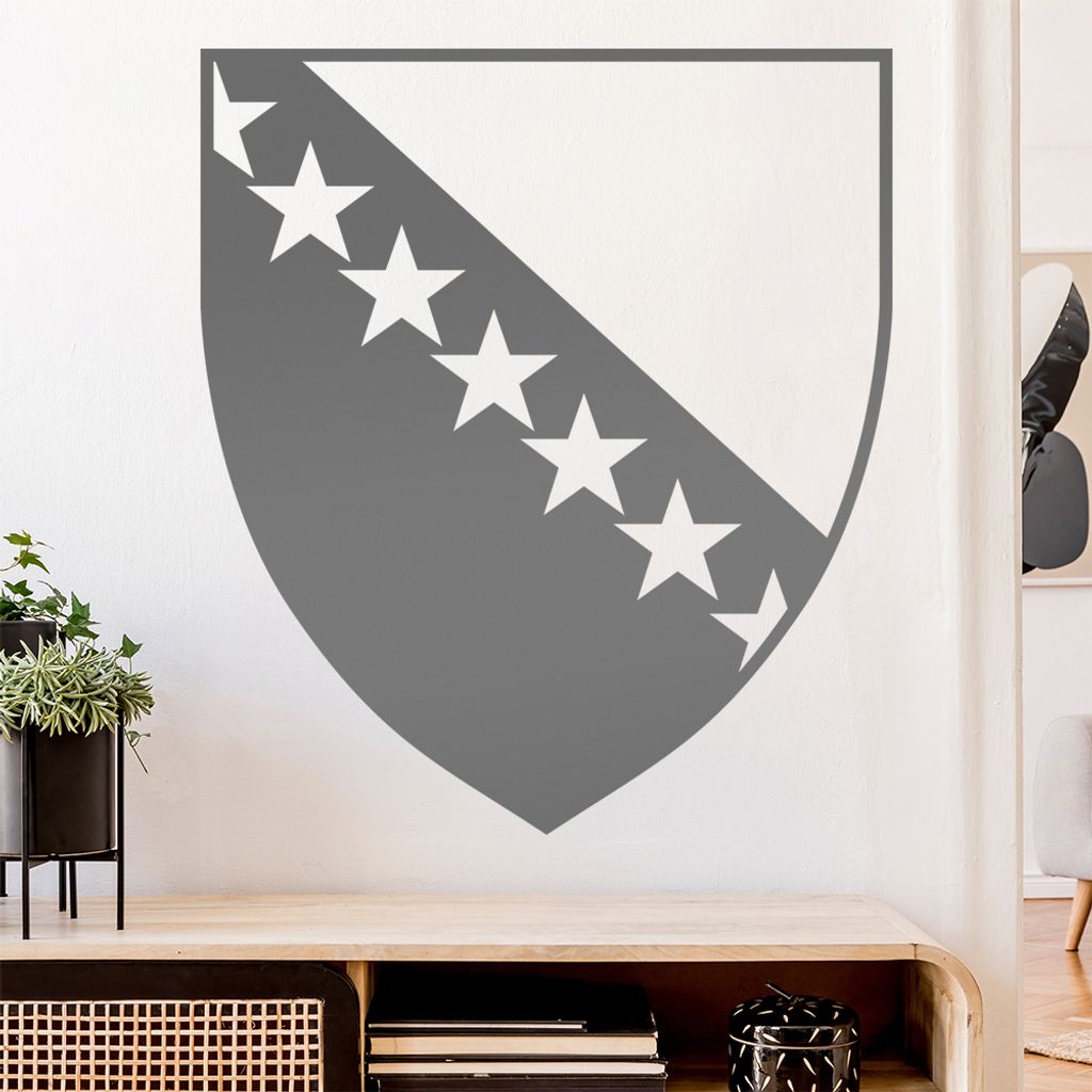 Bosnien Herzegowina Wandtattoo Wandaufkleber Wall Sticker - Dekoration, Küche, Wohnzimmer, Schlafzimmer, Badezimmer