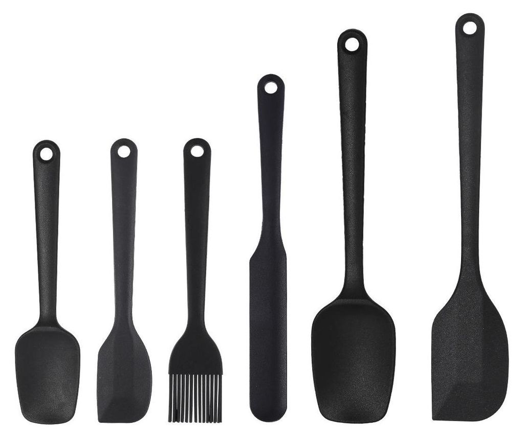 6-teiliges Silikon Spatel & Pinsel Set – Flexibel, kratzfest, lebensmittelecht, perfekt für Küchen und Backformen