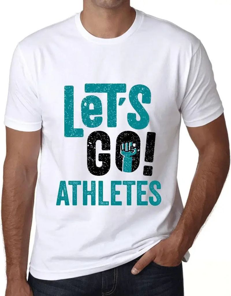 Herren Grafik T-Shirt Auf geht's Sportler – Let's Go Athletes – Öko-Verantwortlich Vintage Jahrgang Kurzarm Lustige Druck Geburtstag Geschenk ...