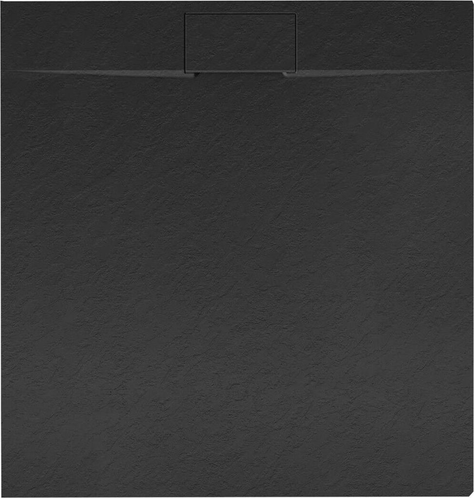 Soho SMC Duschwanne SlimLine – nur 35 mm flach & rutschfest, Größe:80 x 80 cm, Farbe:Schwarz