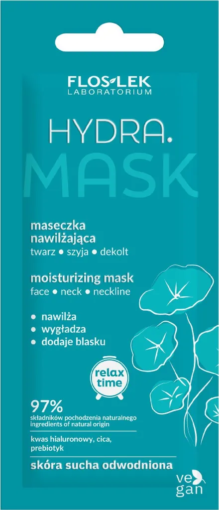 Flos-Lek Maschera idratante per viso, collo e décolleté 6ml