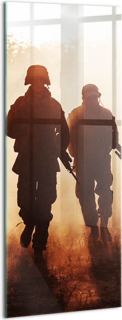 Designer Glasbild - Wandbild - Glas Bild - 50x125 cm - Marines Der Vereinigten Staaten