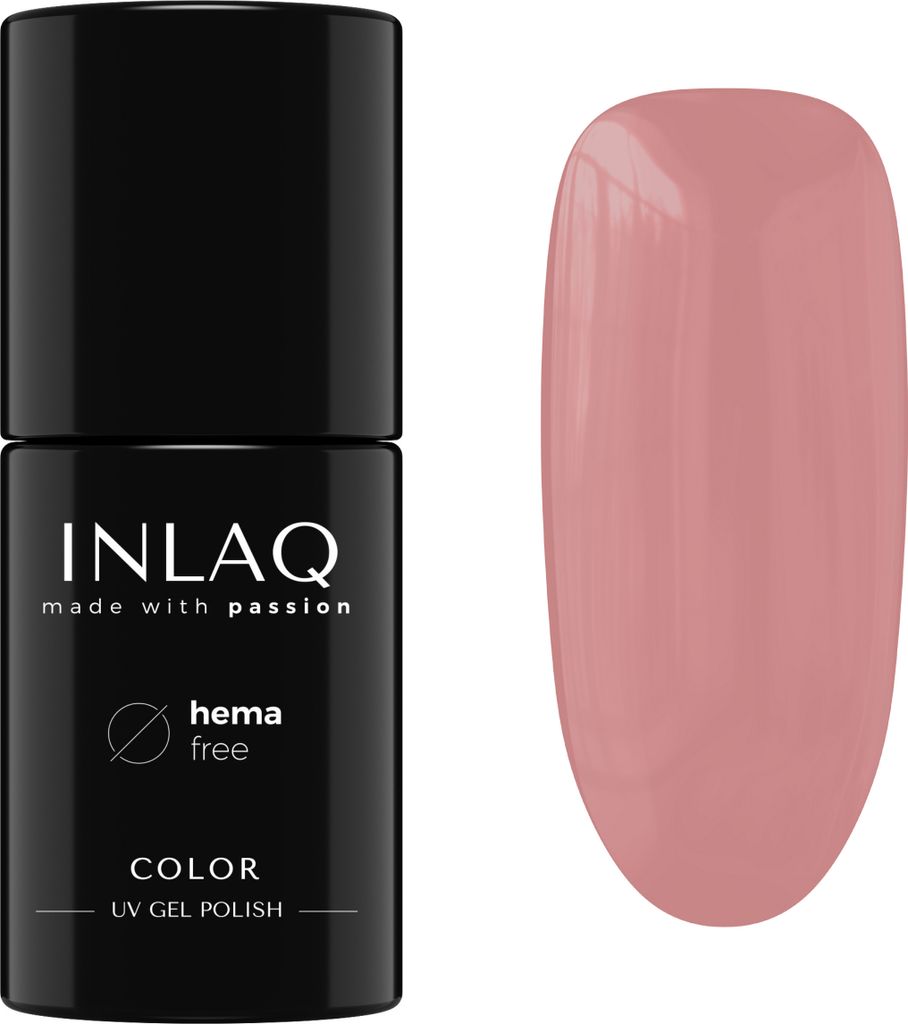 INLAQ HEMA Free UV Nail Polish 6 ml - Gel Nagellack frei von HEMA - Glamour Kollektion, Farbe Mocha