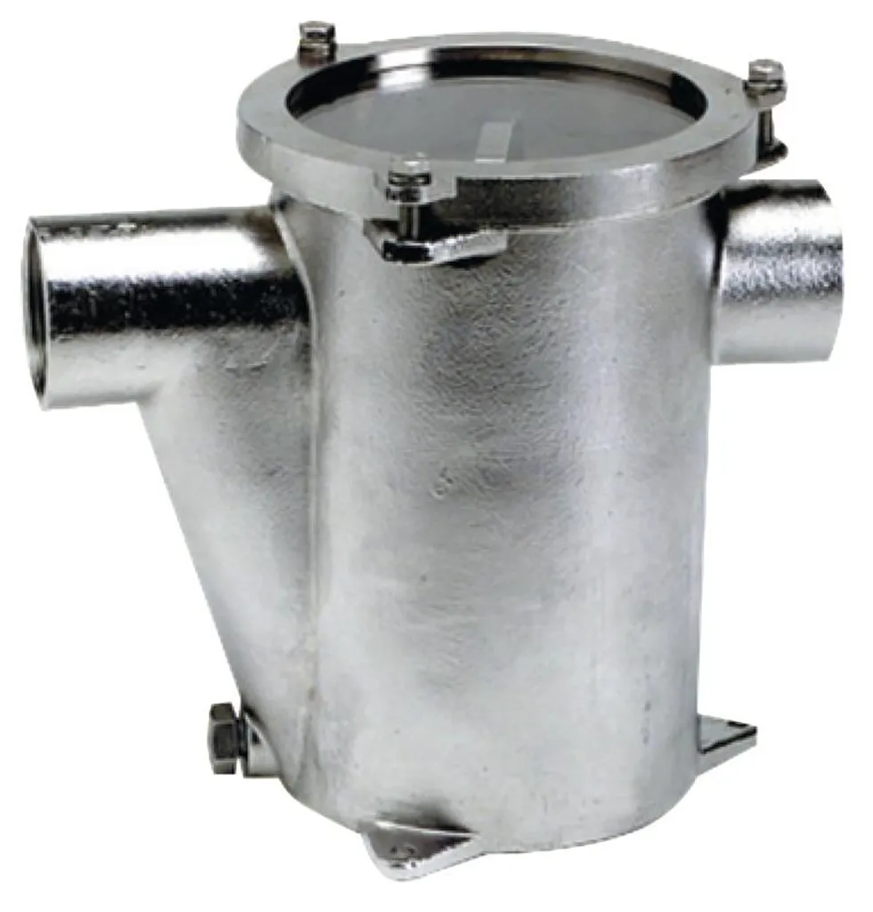 Filtre à eau de refroidissement AISI 316 RINA 1 pouce en inox marine