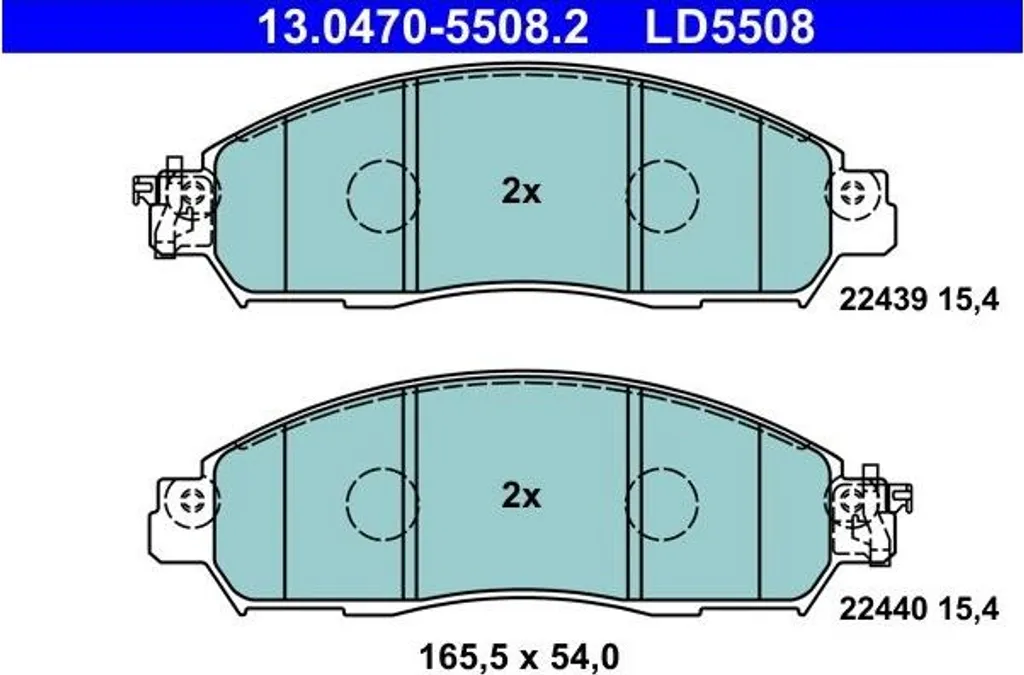 Patins de Frein Céramique Avant pour Nissan Leaf et NV200 Electric 17