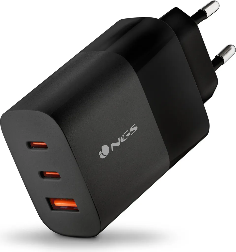 Bloc Prise USB Rapide 65W GaN 3 Sorties pour PC Portable et Smartphone