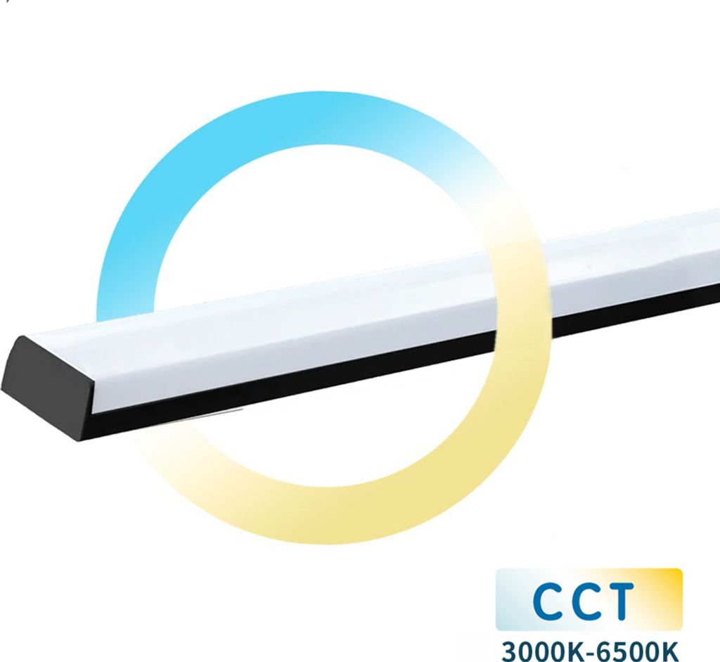 18 Watt LED Unterbauleuchte mit modernem Design in Schwarz Produktbild 