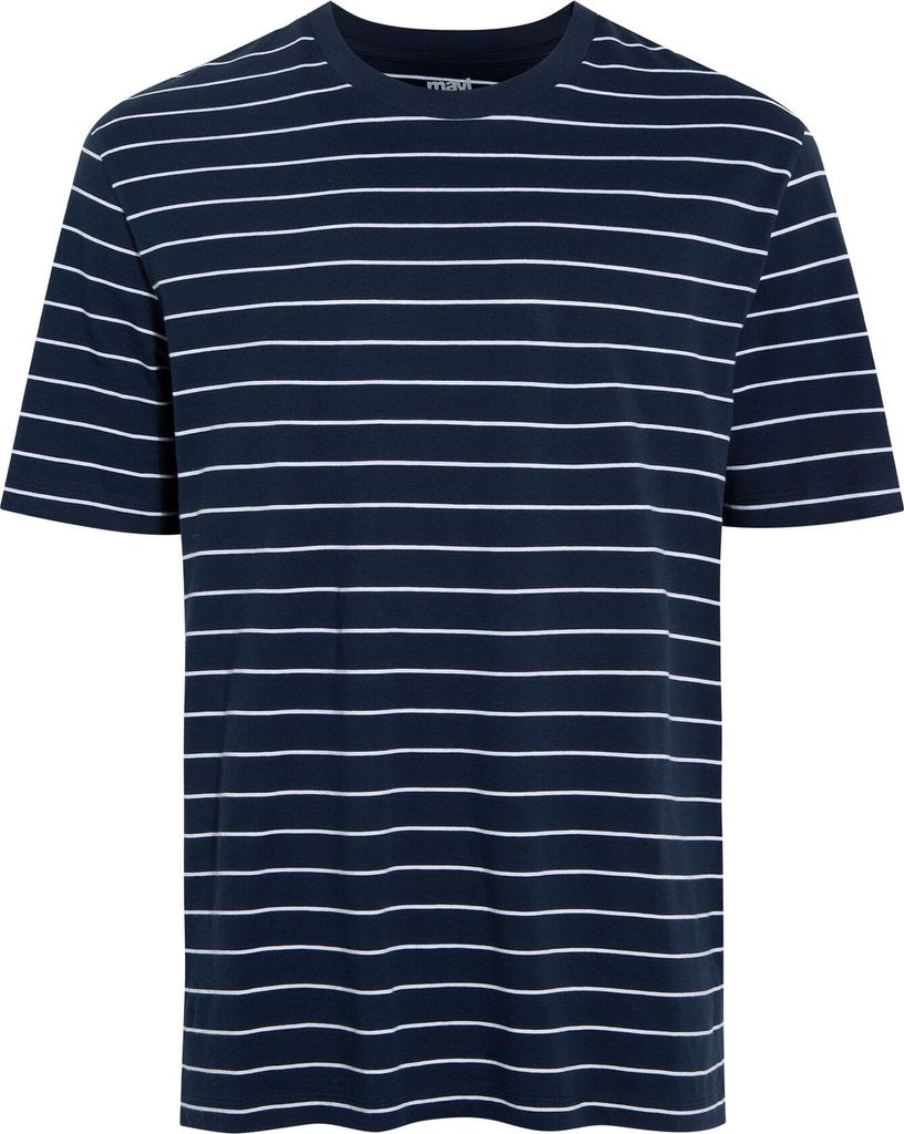 mavi Gestreiftes T-Shirt Casual mit Rundhals Größe: XL