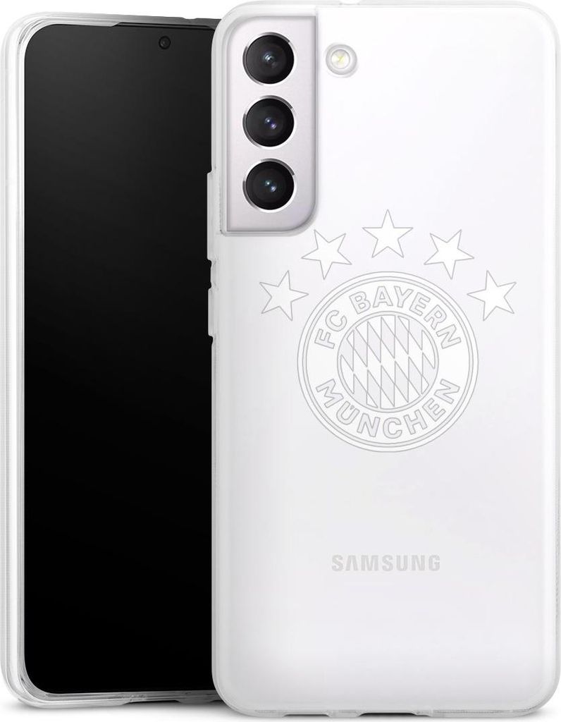 DeinDesign Handyhülle für Samsung Galaxy S22+ Silikon Hülle Case Smartphone Schutzhülle FC Bayern München FCB transparent
