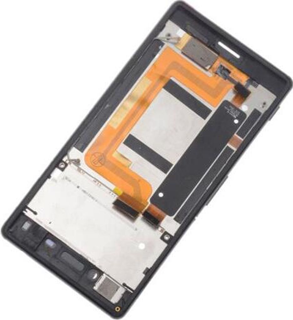 Für Sony Xperia M4 Aqua E2303 Display Touchscreen Mit Rahmen Schwarz