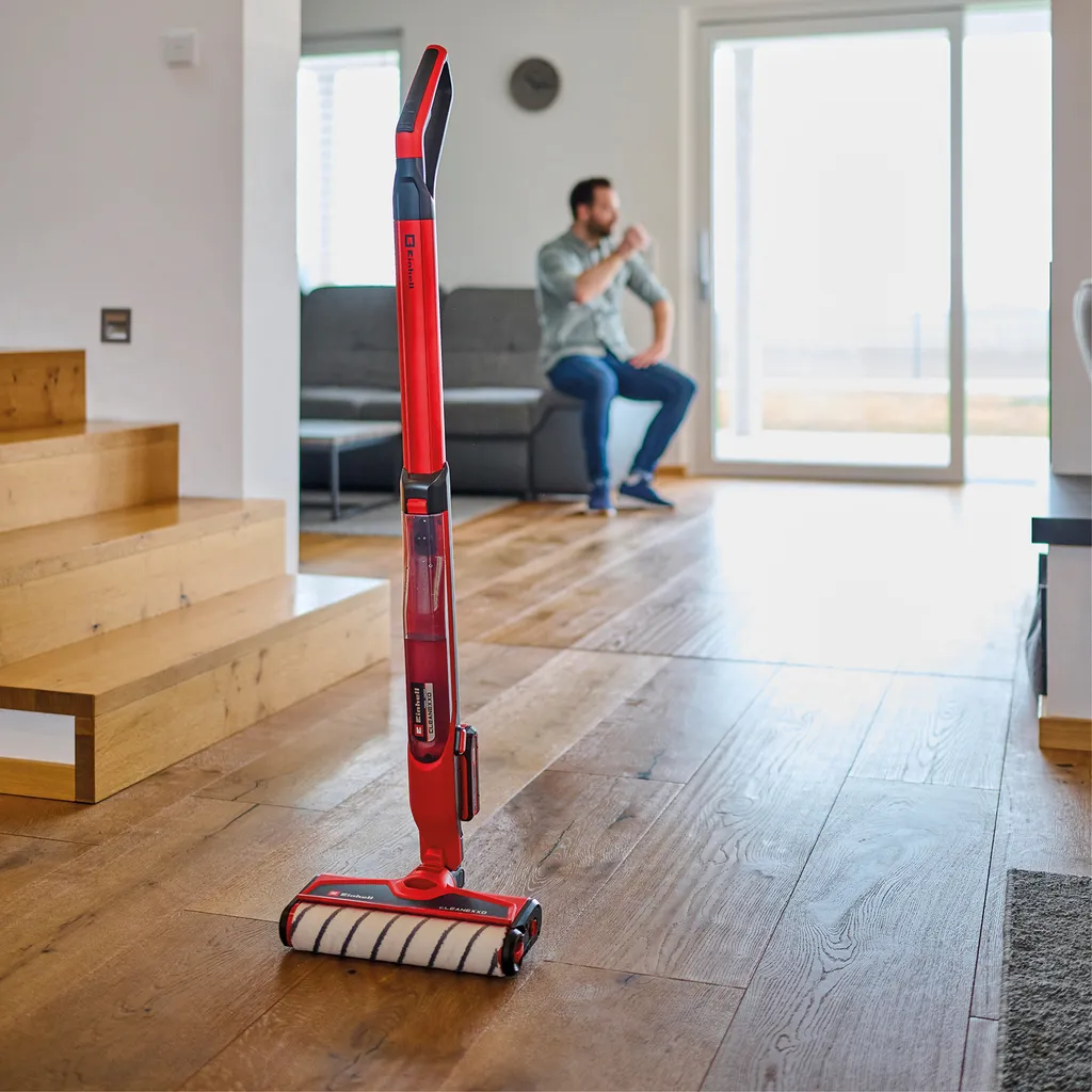 Lave-sol Électrique Einhell CLEANEXXO Humide pour Stratifié et Bois Rouge - 25