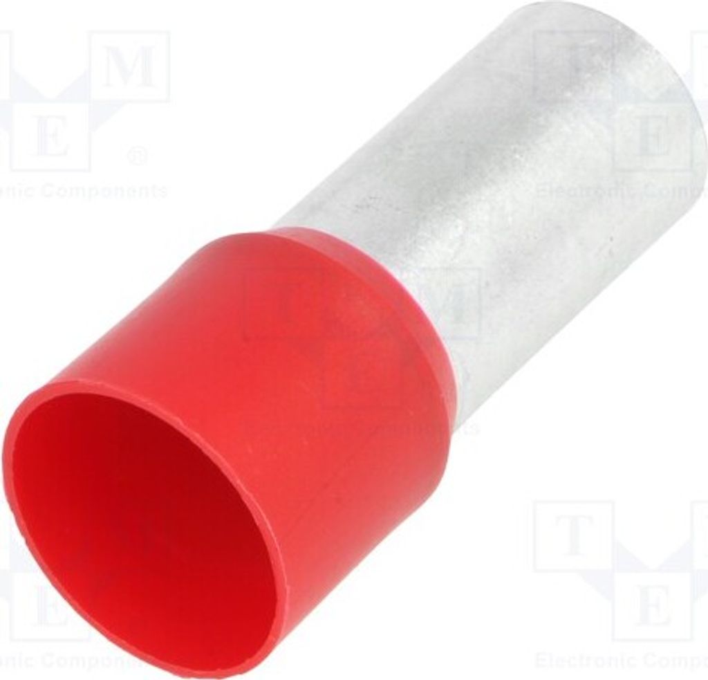 1x Kabelschuh: Hülse Isolation: isoliert Kupfer 25mm BM 00520 Bootlace ferrule b