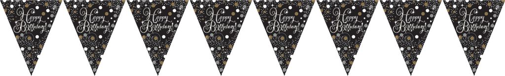 Wimpelkette Sparkling Celebrations oro Buon Compleanno Immagine del prodotto 