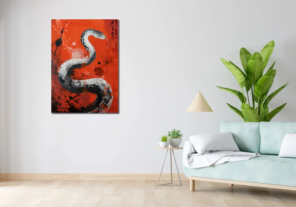 Quadro Decorativo Su Tela – Drago Granchio, 35x30 Cm, Stampa Di Alta Qualità Made In France, Telaio In Legno Sostenibile