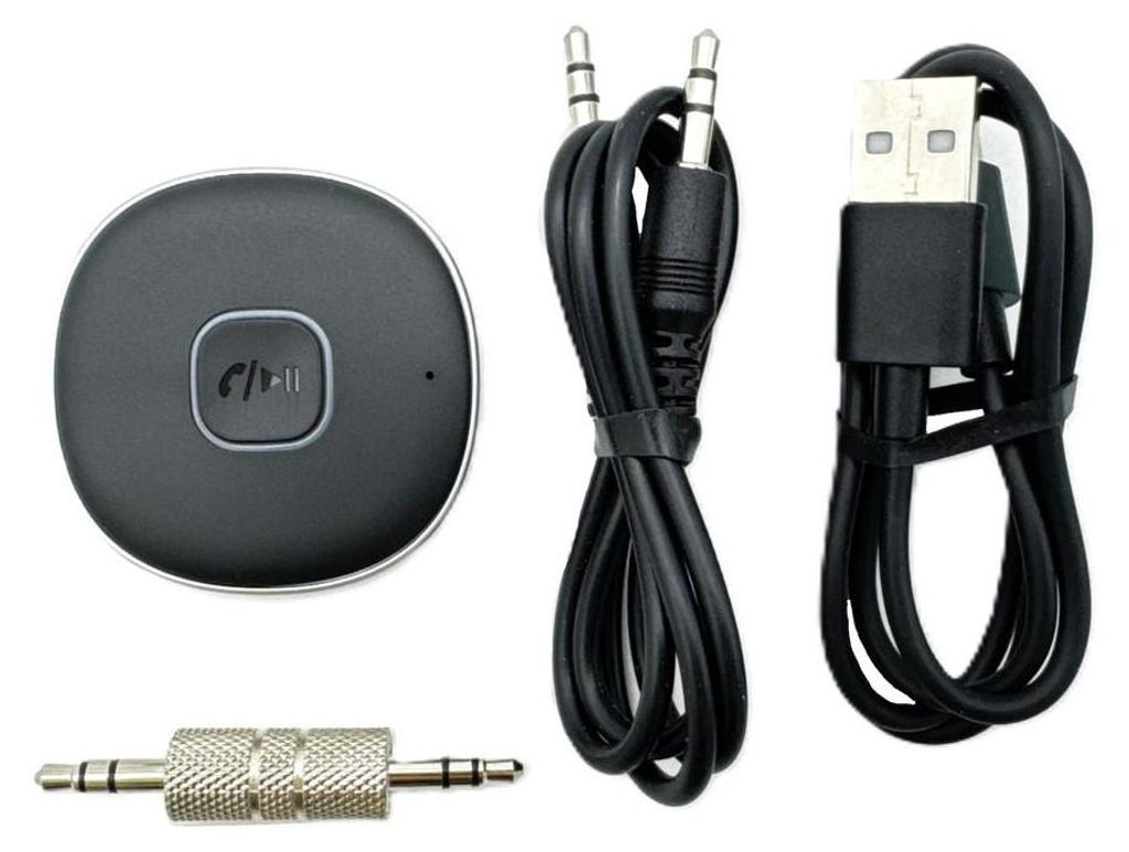 EasyULT USB Bluetooth 5.0 Adapter, 3-in-1 Empfänger und Transmitter, Tragbarer Mini Audio Adapter Sender Receiver mit 2X 3.5mm Digitales Audiokabel für PC/Kopfhörer/TV/Auto