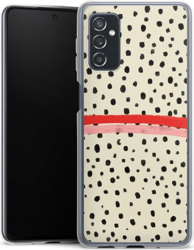 DeinDesign Handyhülle für Samsung Galaxy M52 5G Silikon Hülle Case Smartphone Schutzhülle Kunst Punkte Streifen