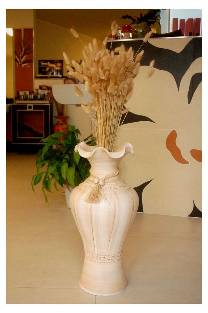 Edle große Vase/Bodenvase aus Tonkeramik +Handarbeit+
