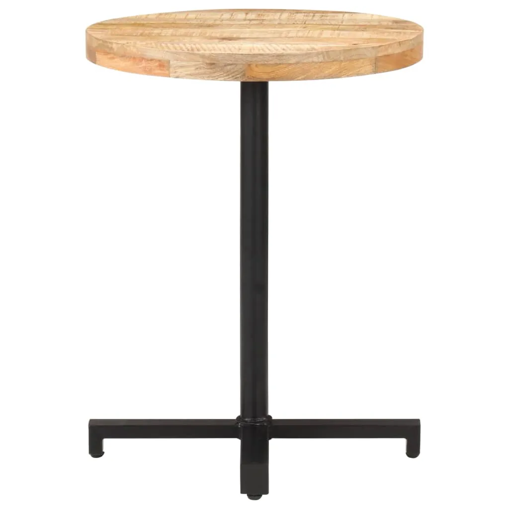 Tavolo Rotondo vidaXL in Legno di Mango Massiccio Ø60x75 cm