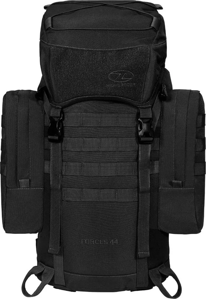 Highlander Forces Elite Pack 44L Noir - Sac à dos Militaire Robuste