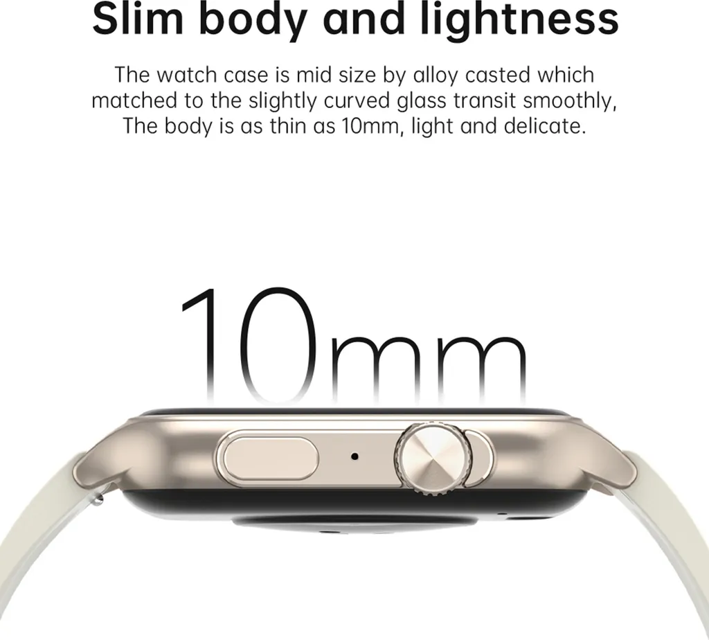 Smartwatch KT64 con schermo touchscreen IPS da 1,96 pollici, BT5.2 | IP67 impermeabile | Ricarica magnetica | Assistente vocale intelligente | Monitoraggio della salute | Chiamate chiare, bracciale in acciaio inossidabile, nero - 3