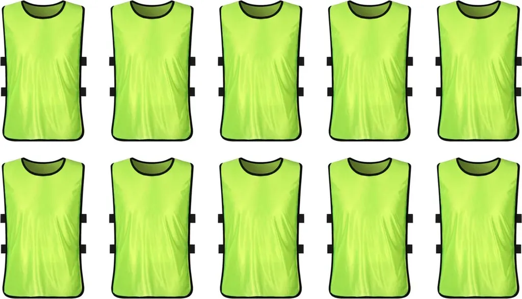 Gilet de sport fluo respirant pour entraînement d'équipe jeunes-adultes