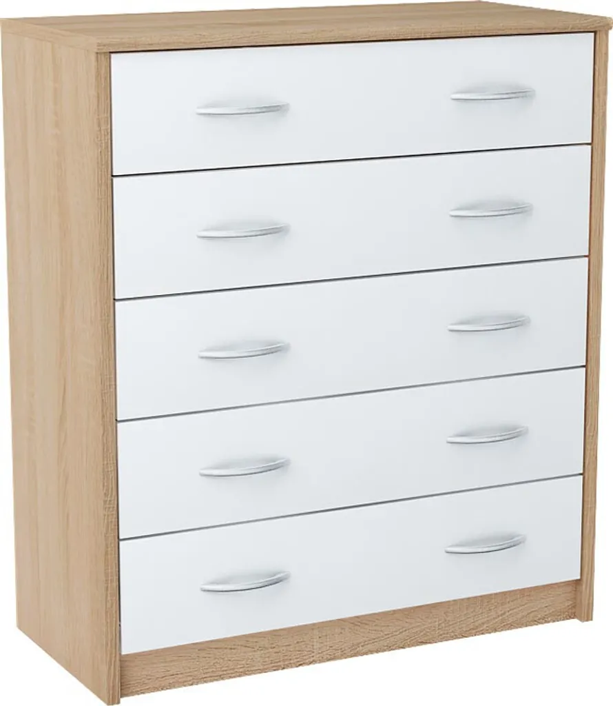 Armadio Portascarpe IBOJA Rovere e Bianco - Perfetto per Famiglie